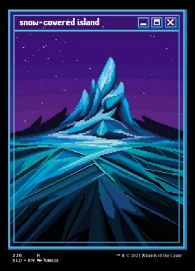 Snow-Covered Island (326) [Secret Lair Drop Series] Magic: The Gathering