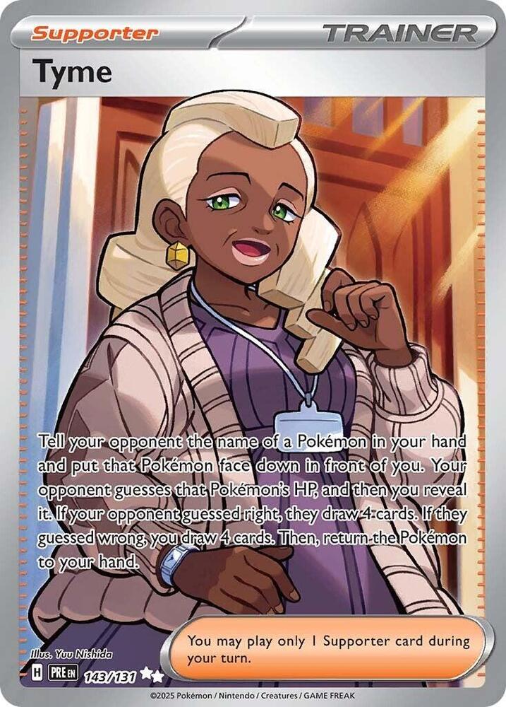 Tyme (143/131) [Scarlet & Violet: Prismatic Evolutions] Pokémon