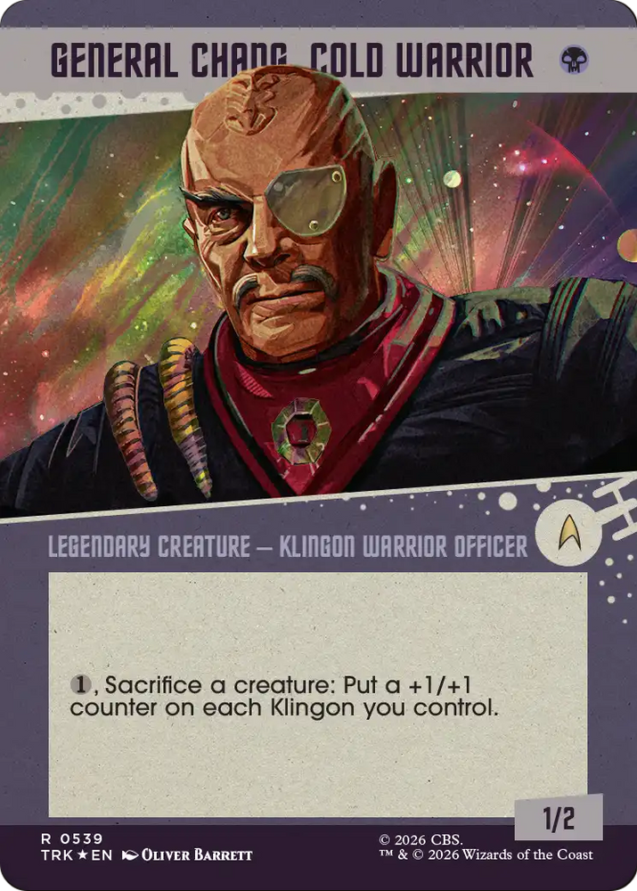 General Chang, Cold Warrior (0539) (Showcase Surge Foil) [Star Trek] Magic: The Gathering