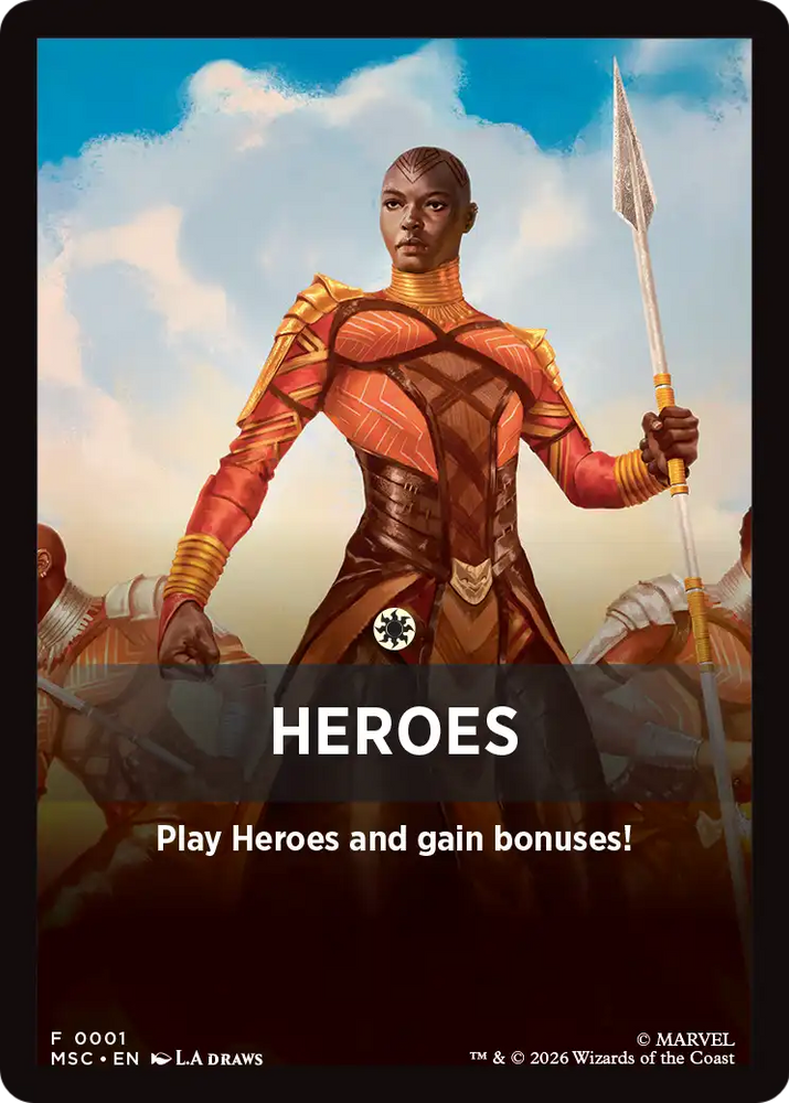Heroes Theme Card [Marvel Super Heroes Commander] Magic: The Gathering