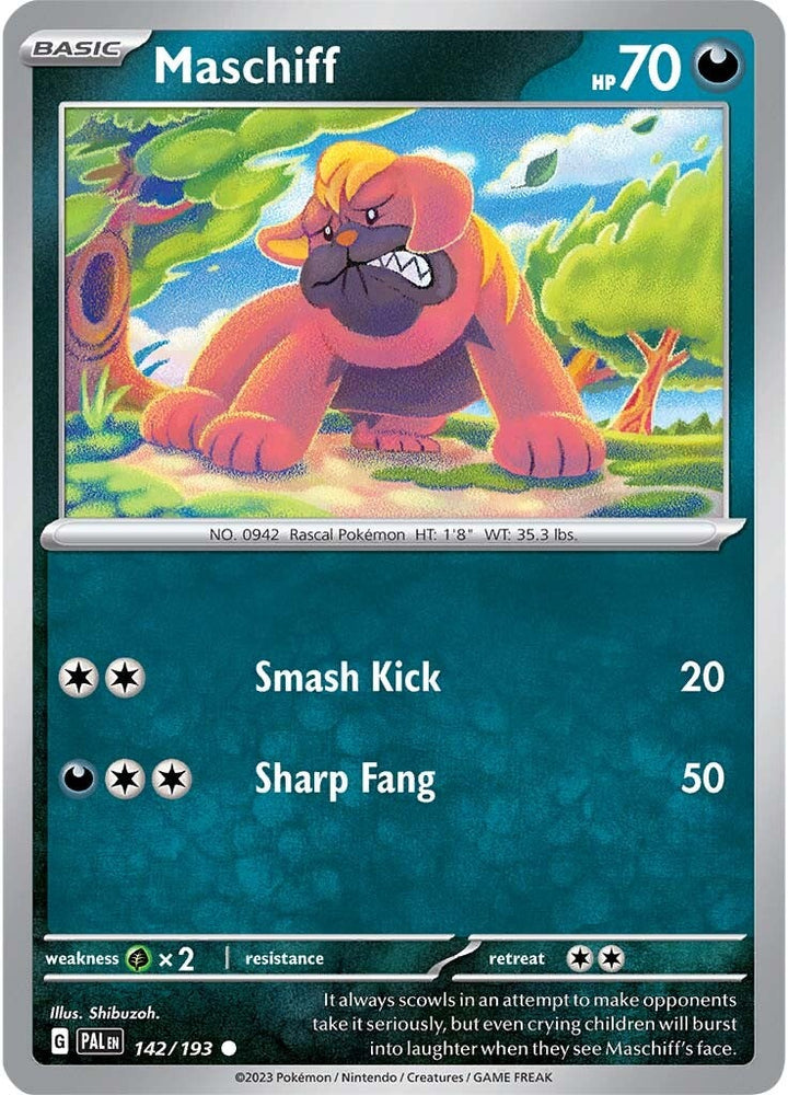 Maschiff (142/193) [Scarlet & Violet: Paldea Evolved] Pokémon