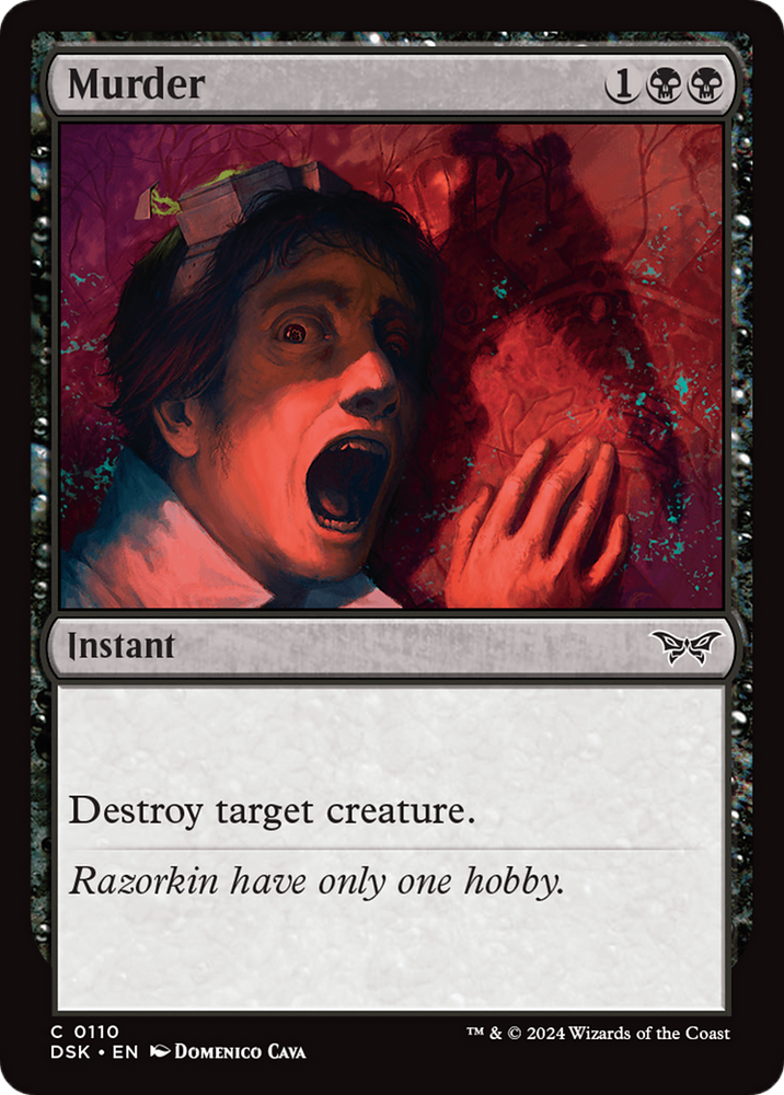Murder [Duskmourn: House of Horror] Magic: The Gathering