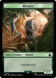 Soldier // Mutant Double-Sided Token [Doctor Who Tokens] Magic: The Gathering