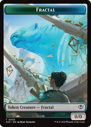 Fractal (0005) // Pest (0009) Double-Sided Token [Secrets of Strixhaven Tokens] Magic: The Gathering
