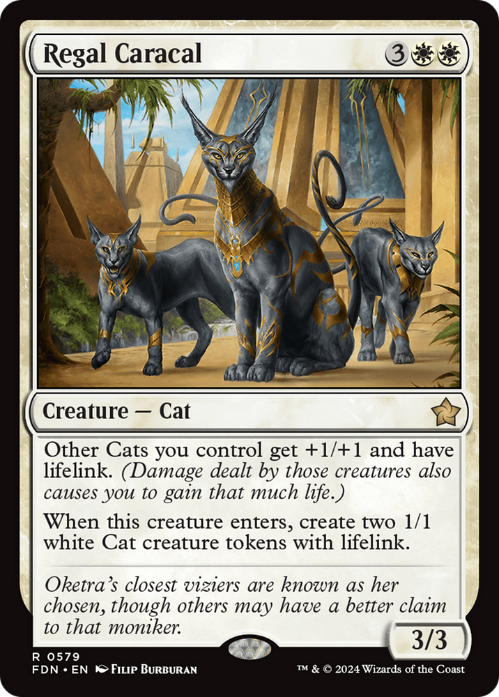 Regal Caracal [Foundations] Magic: The Gathering