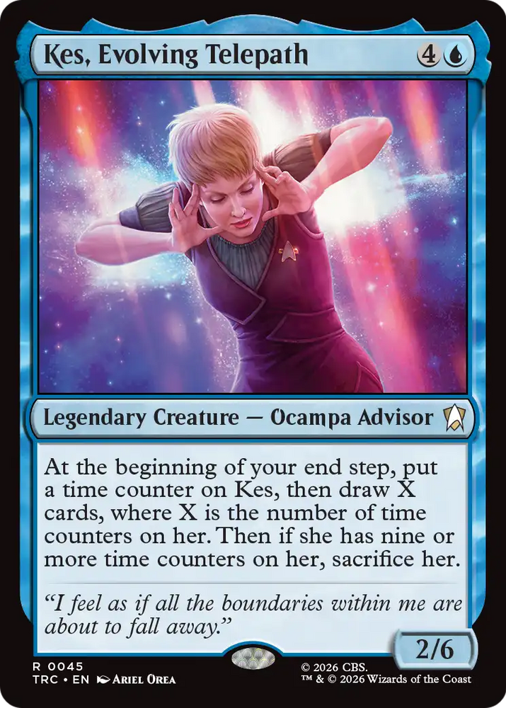 Kes, Evolving Telepath (Surge Foil) [Star Trek Commander] Magic: The Gathering