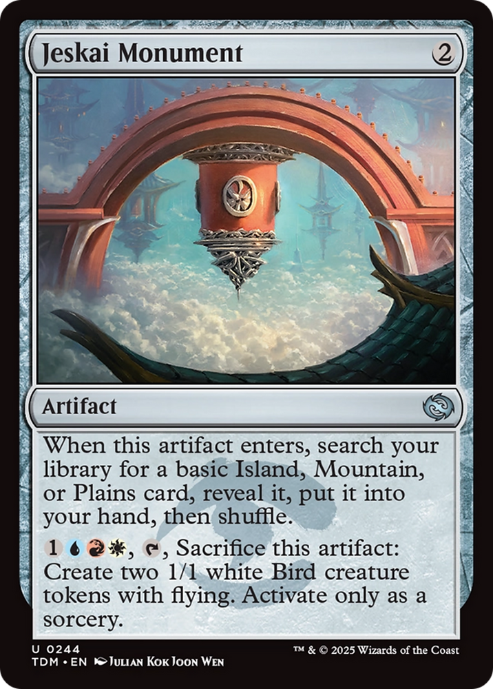 Jeskai Monument [Tarkir: Dragonstorm] Magic: The Gathering