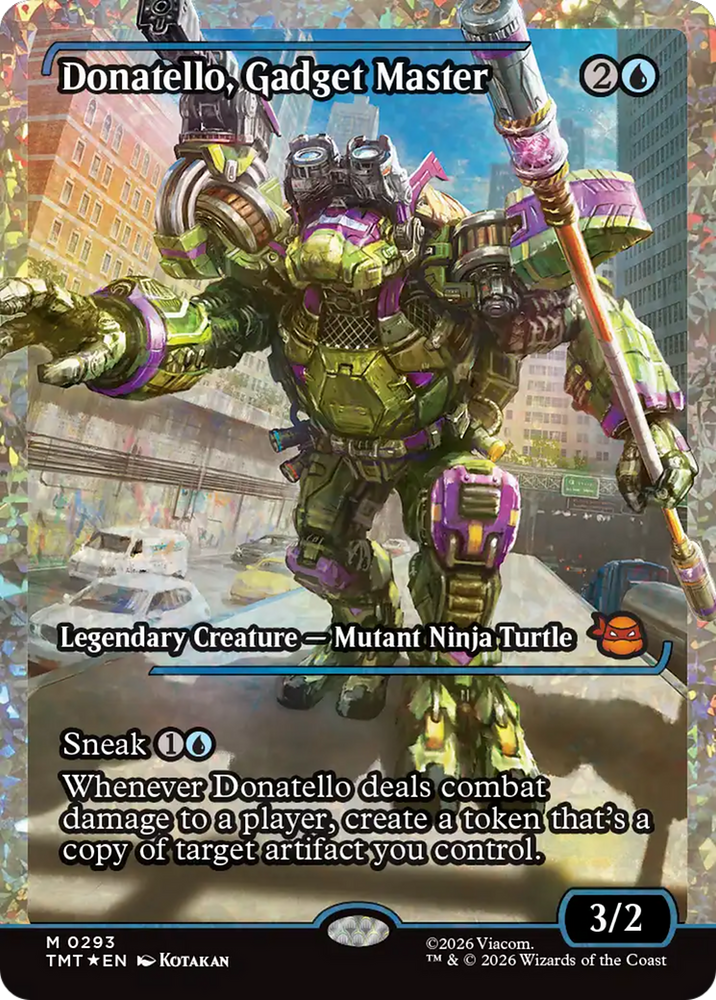 Donatello, Gadget Master (Showcase) (Fracture Foil) [Teenage Mutant Ninja Turtles] Magic: The Gathering