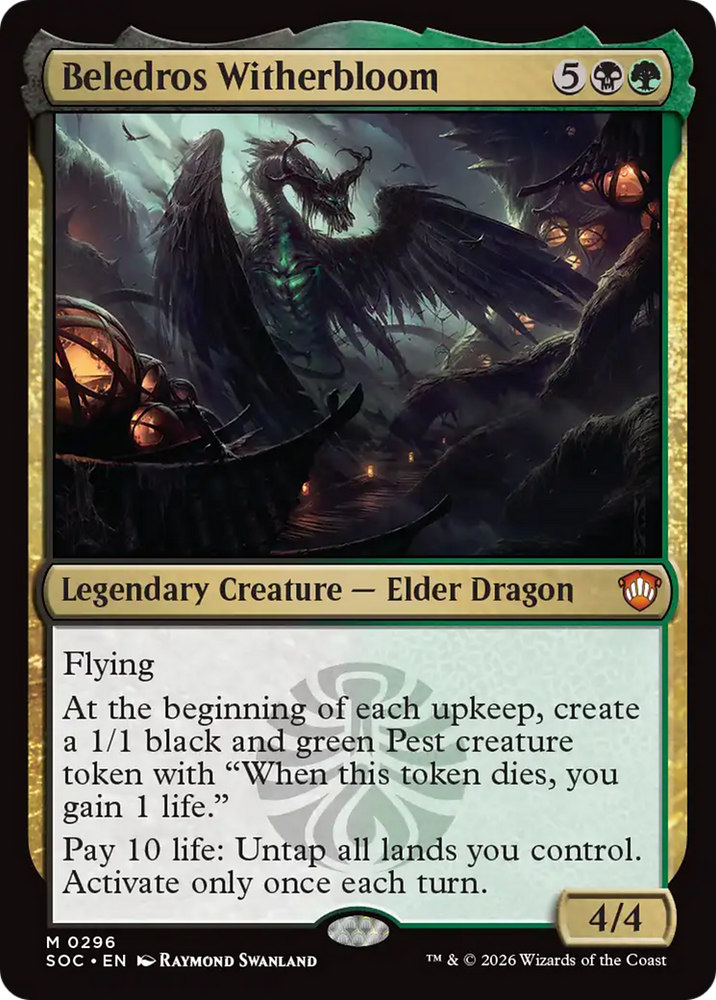 Beledros Witherbloom [Secrets of Strixhaven Commander] Magic: The Gathering