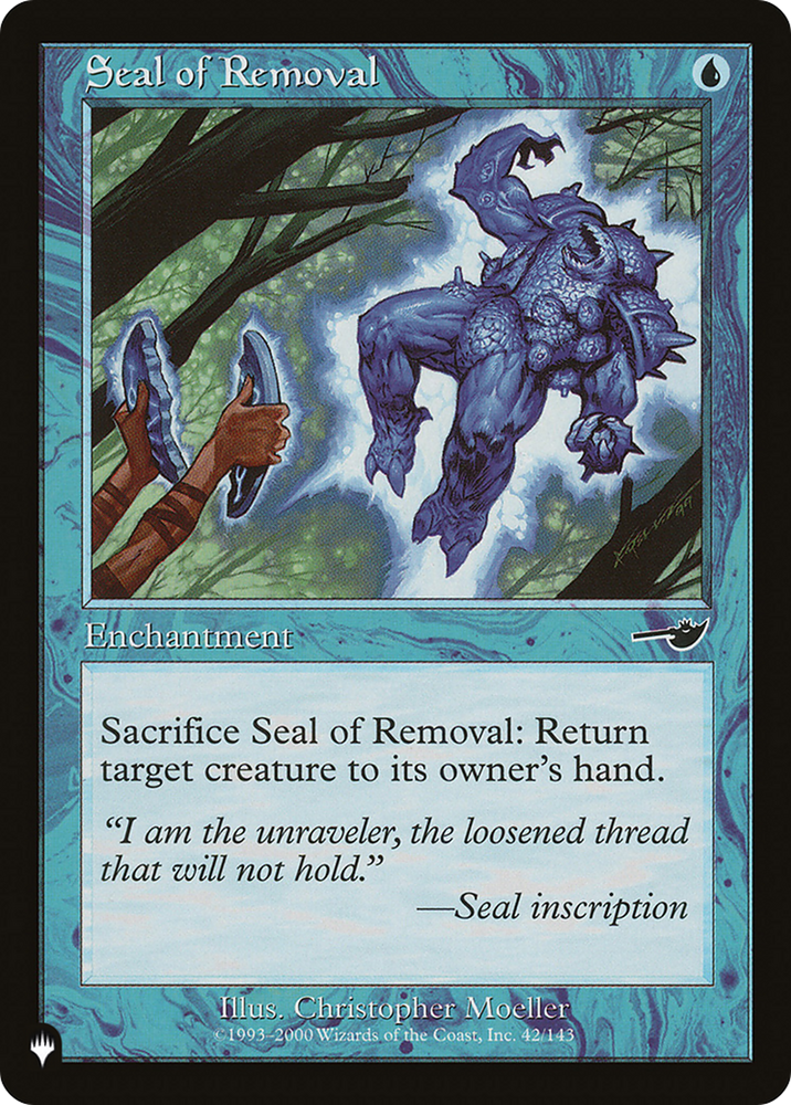 Seal of Removal [The List] Magic: The Gathering