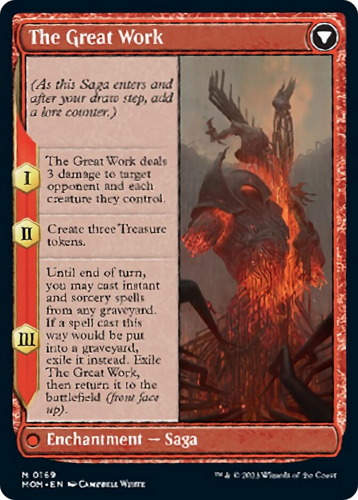 Urabrask // The Great Work [March of the Machine] Magic: The Gathering