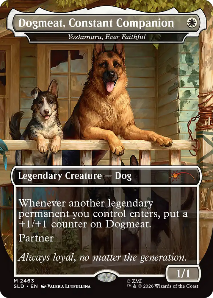 Dogmeat, Constant Companion - Yoshimaru, Ever Faithful [Secret Lair Drop Series] Magic: The Gathering