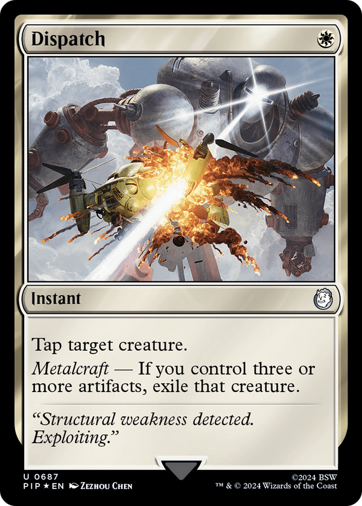 Dispatch (Surge Foil) [Fallout] Magic: The Gathering