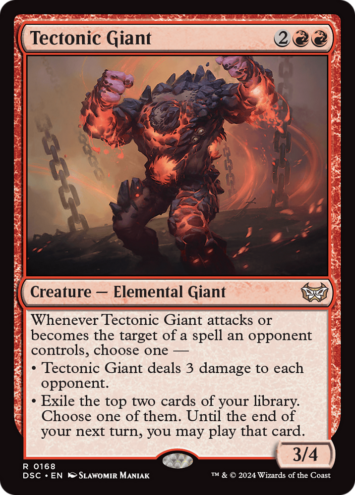 Tectonic Giant [Duskmourn: House of Horror Commander] Magic: The Gathering