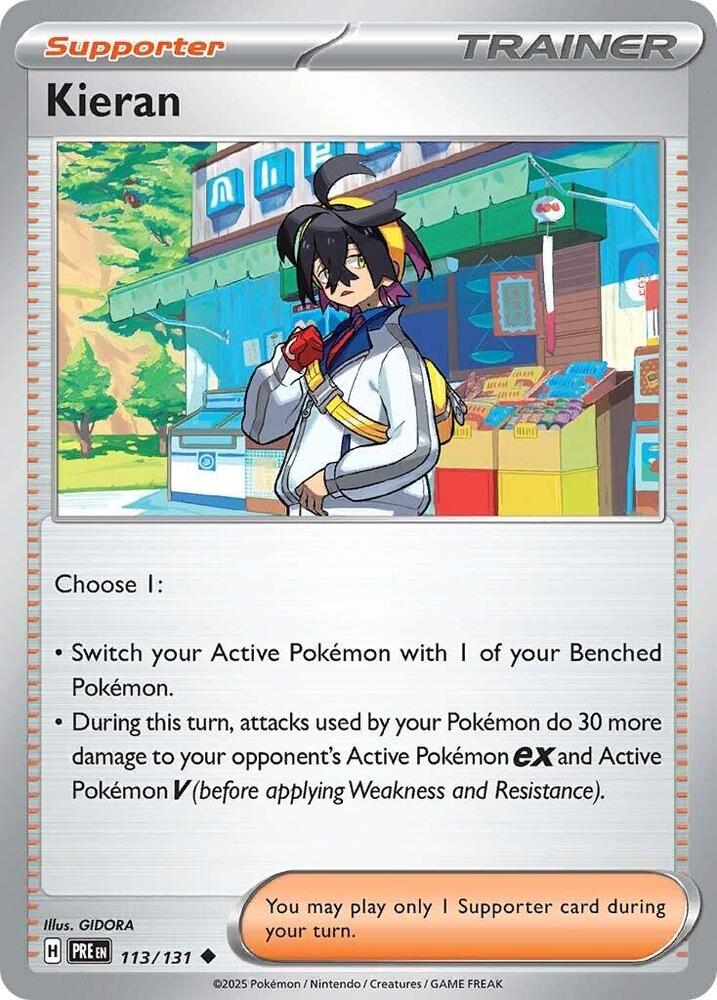 Kieran (113/131) [Scarlet & Violet: Prismatic Evolutions] Pokémon