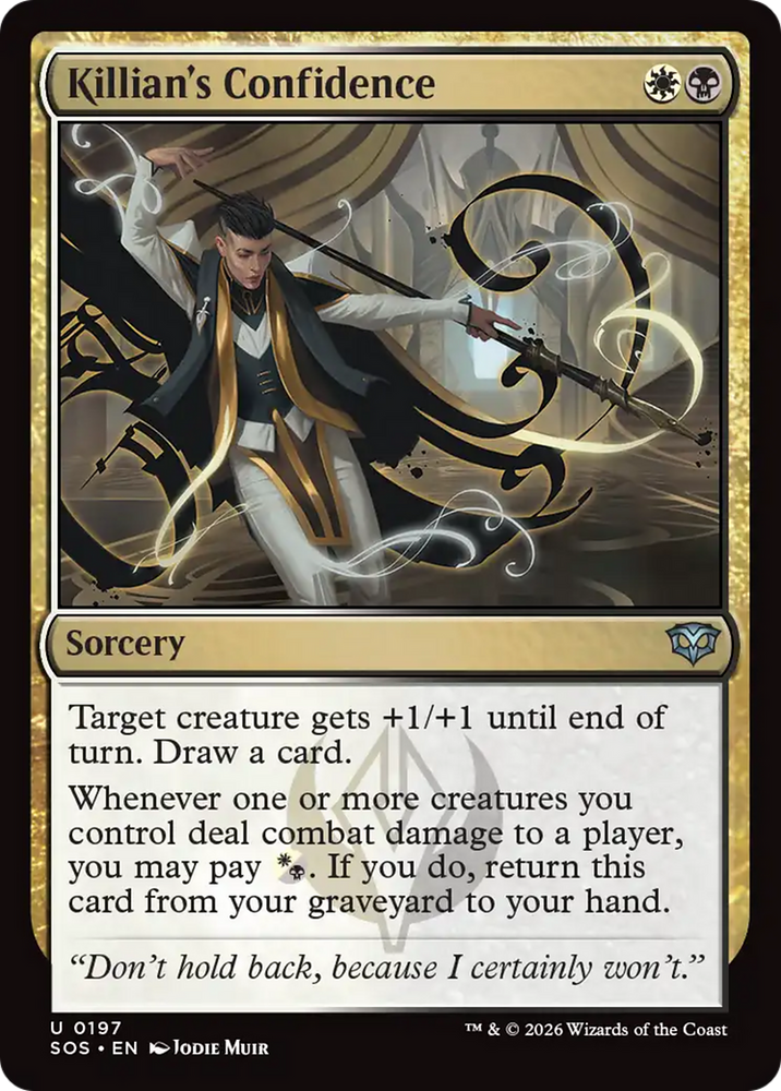 Killian's Confidence [Secrets of Strixhaven] Magic: The Gathering