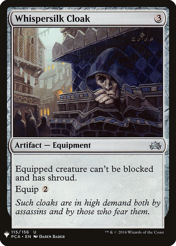 Whispersilk Cloak [Mystery Booster] Magic: The Gathering