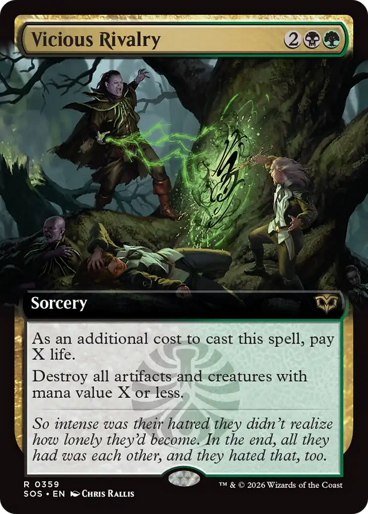 Vicious Rivalry (Extended Art) [Secrets of Strixhaven] Magic: The Gathering