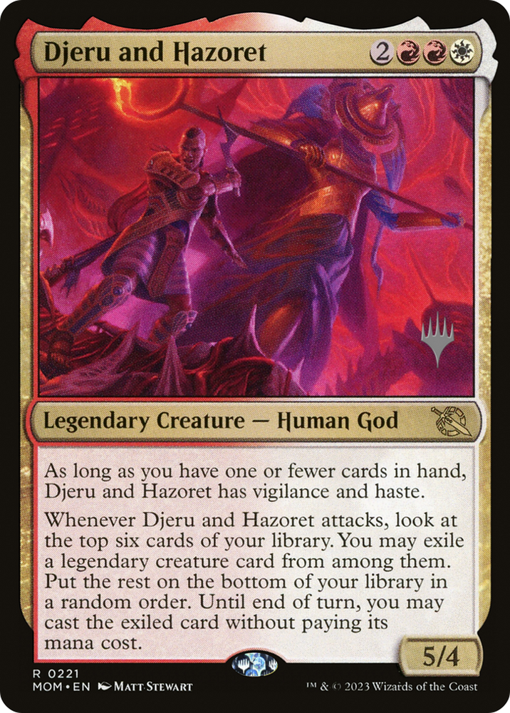 Djeru and Hazoret (Promo Pack) [March of the Machine Promos] Magic: The Gathering