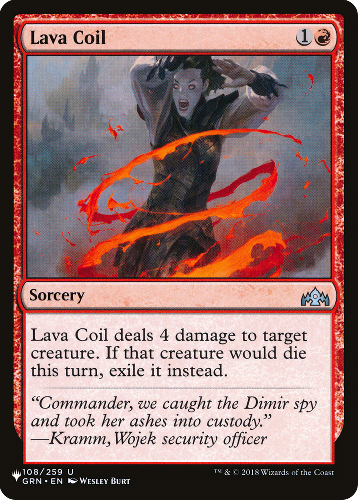 Lava Coil [The List] Magic: The Gathering