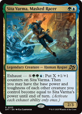 Sita Varma, Masked Racer [Aetherdrift] Magic: The Gathering