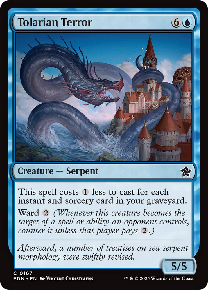 Tolarian Terror [Foundations] Magic: The Gathering