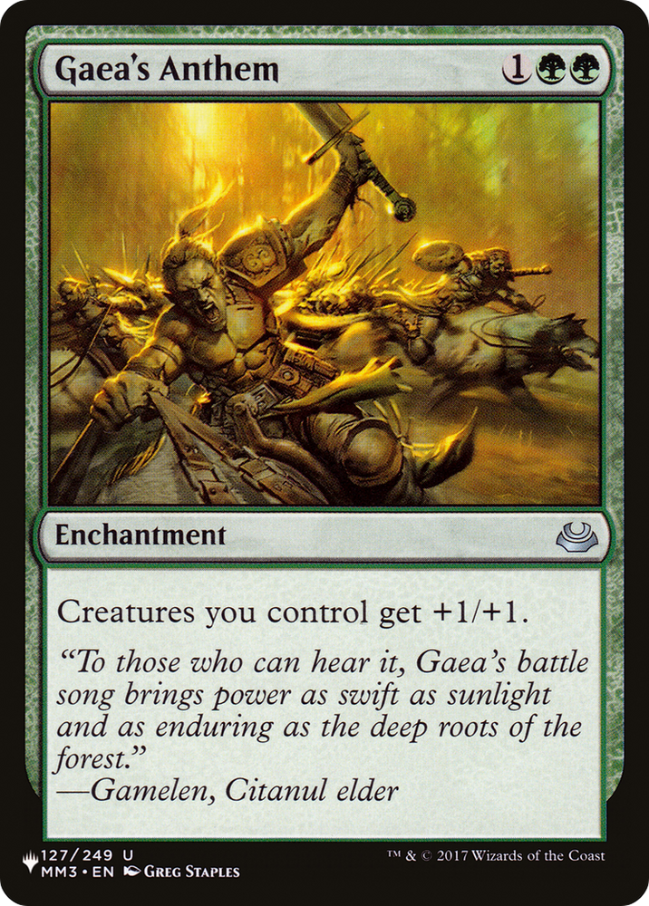 Gaea's Anthem (MM3) [The List] Magic: The Gathering