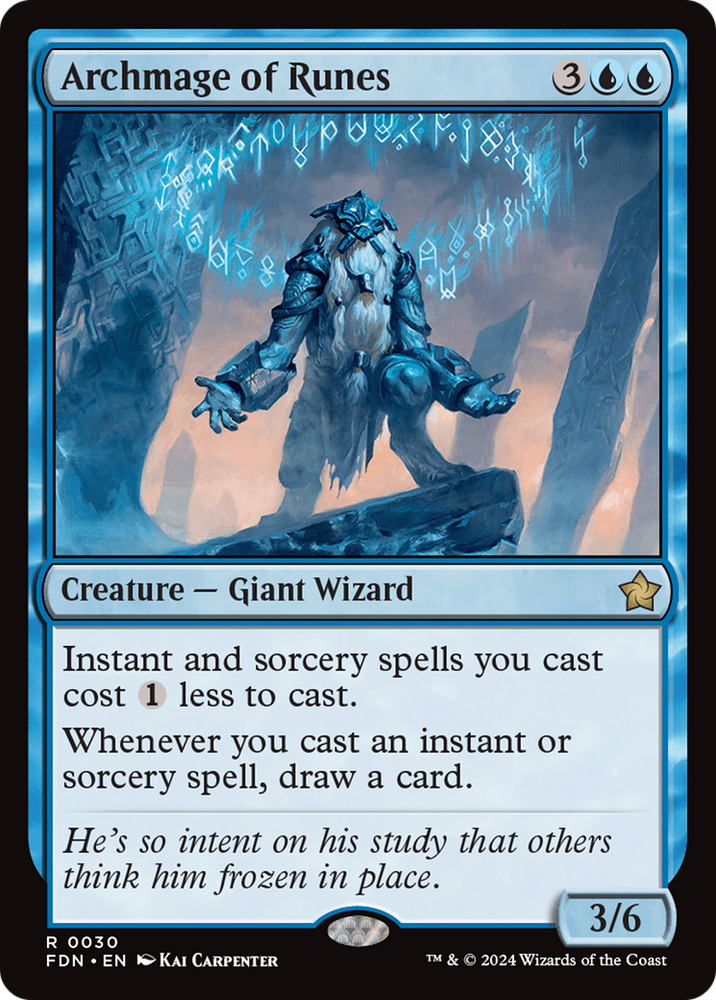 Archmage of Runes [Foundations] Magic: The Gathering