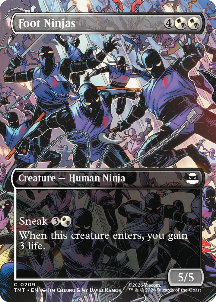 Foot Ninjas (Borderless) [Teenage Mutant Ninja Turtles] Magic: The Gathering