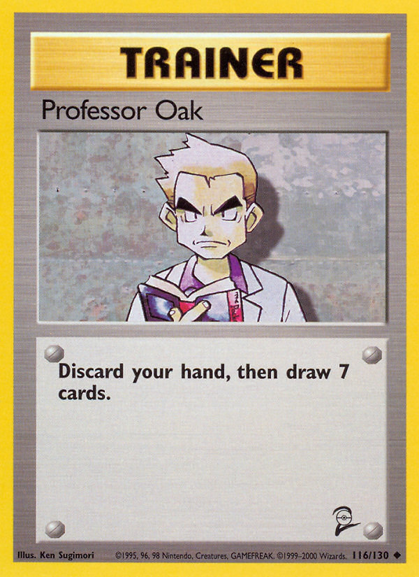 Professor Oak (116/130) [Base Set 2] Pokémon