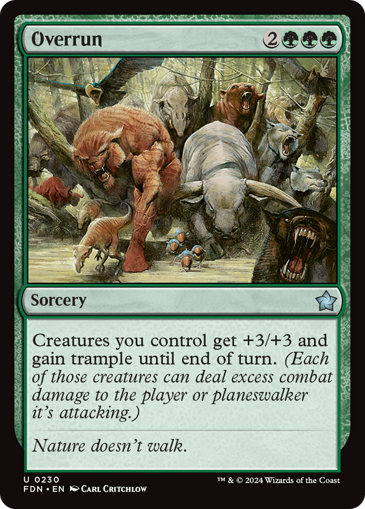 Overrun [Foundations] Magic: The Gathering