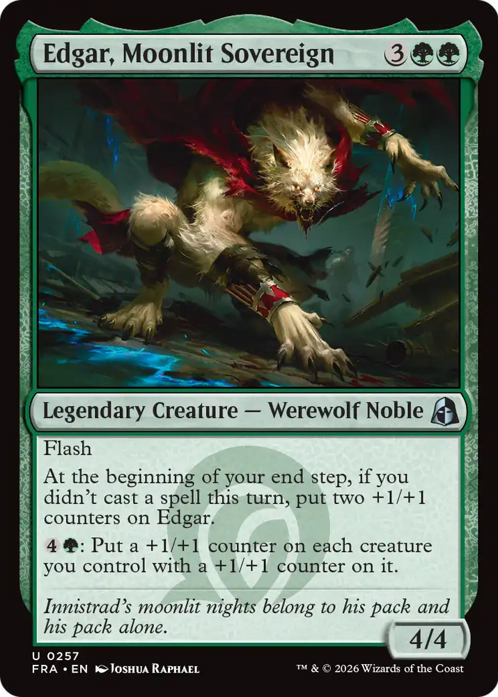 Edgar, Moonlit Sovereign [Reality Fracture] Magic: The Gathering