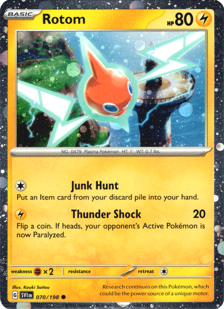 Rotom (070/198) (Theme Deck Exclusive) (Cosmos Holo) [Scarlet & Violet: Black Star Promos] Pokémon