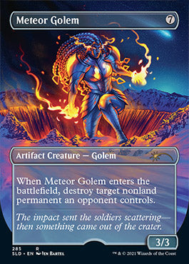 Meteor Golem (Borderless) [Secret Lair Drop Series] Magic: The Gathering