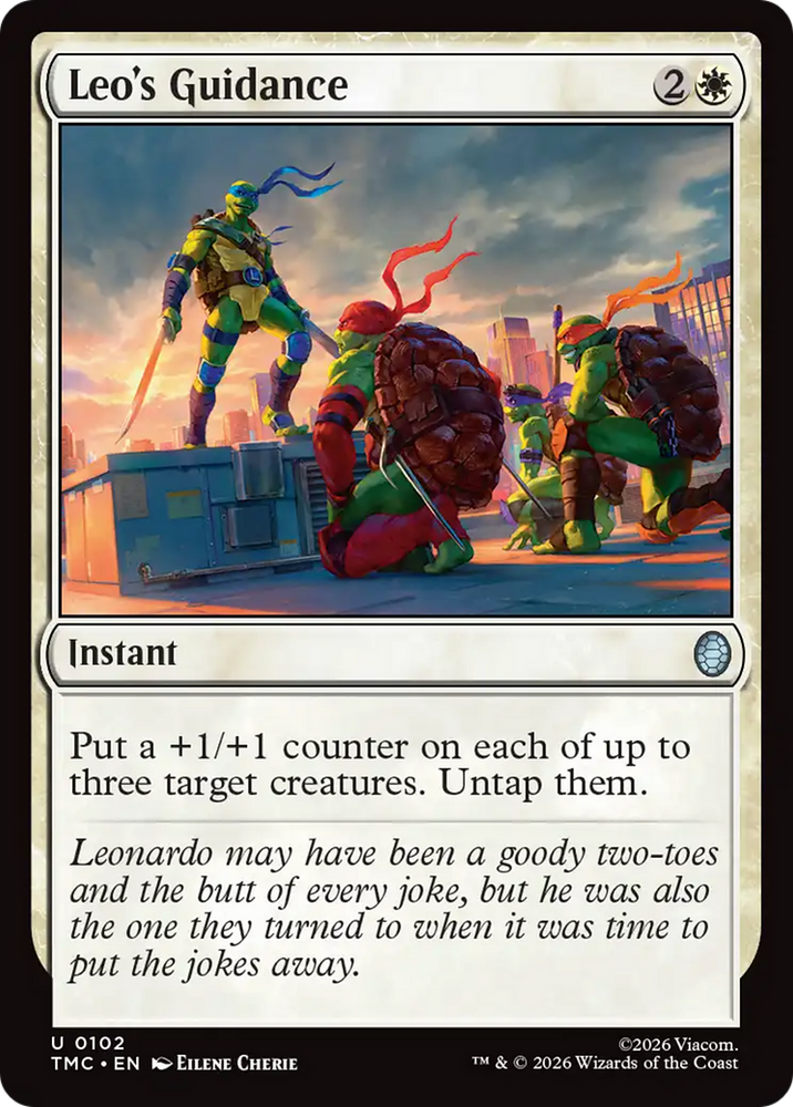 Leo's Guidance [Teenage Mutant Ninja Turtles Commander] Magic: The Gathering