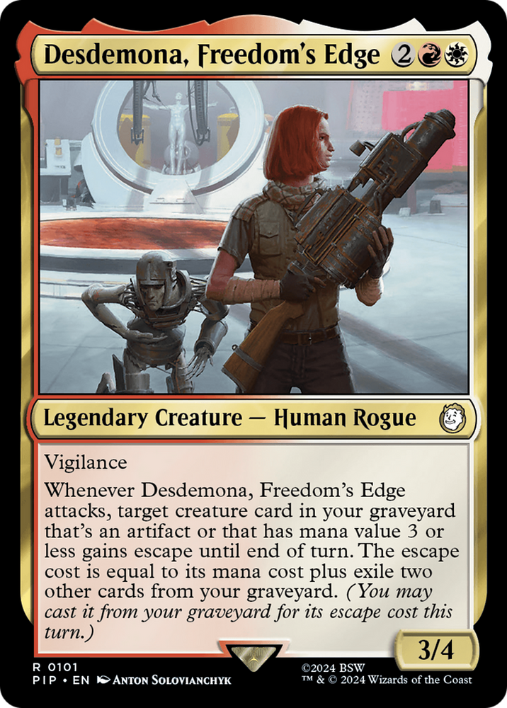 Desdemona, Freedom's Edge [Fallout] Magic: The Gathering