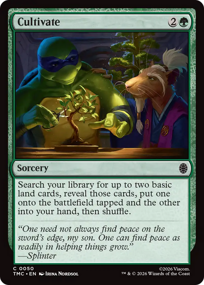 Cultivate [Teenage Mutant Ninja Turtles Commander] Magic: The Gathering