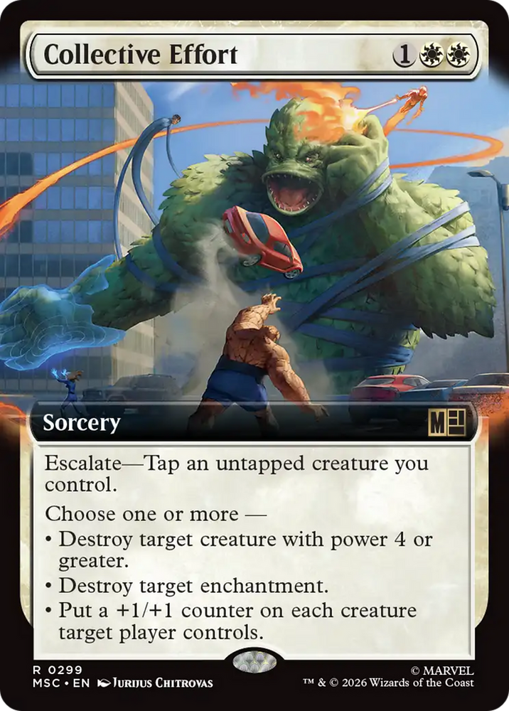 Collective Effort (Extended Art) [Marvel Super Heroes Commander] Magic: The Gathering