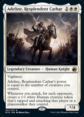 Adeline, Resplendent Cathar [Innistrad: Midnight Hunt] Magic: The Gathering