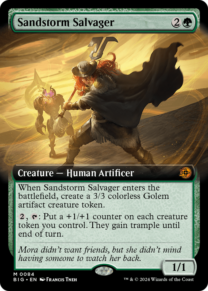 Sandstorm Salvager (Extended Art) [Outlaws of Thunder Junction: The Big Score] Magic: The Gathering