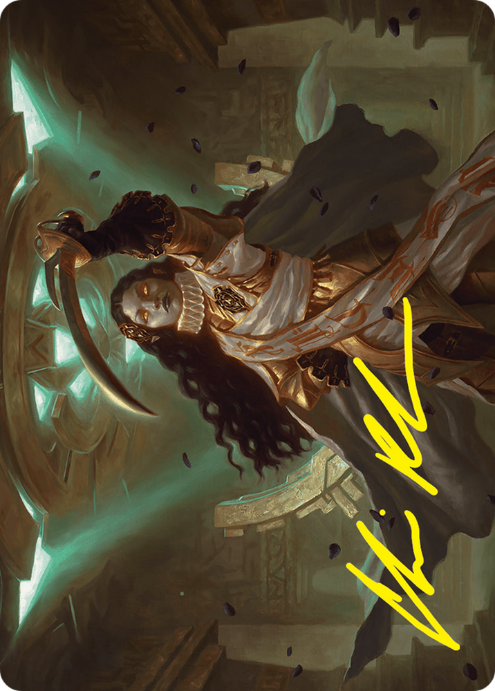 Elenda, Saint of Dusk Art Card (15/54) (Gold-Stamped Signature) [Foundations Art Series] Magic: The Gathering
