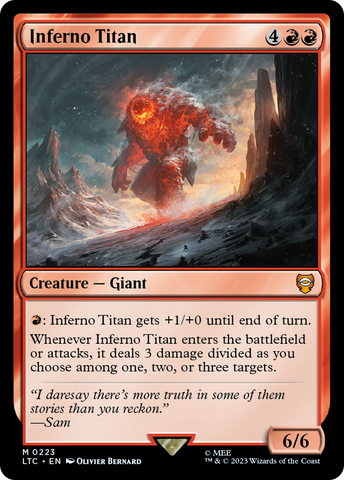 Inferno Titan [The Lord of the Rings: Tales of Middle-Earth Commander] Magic: The Gathering