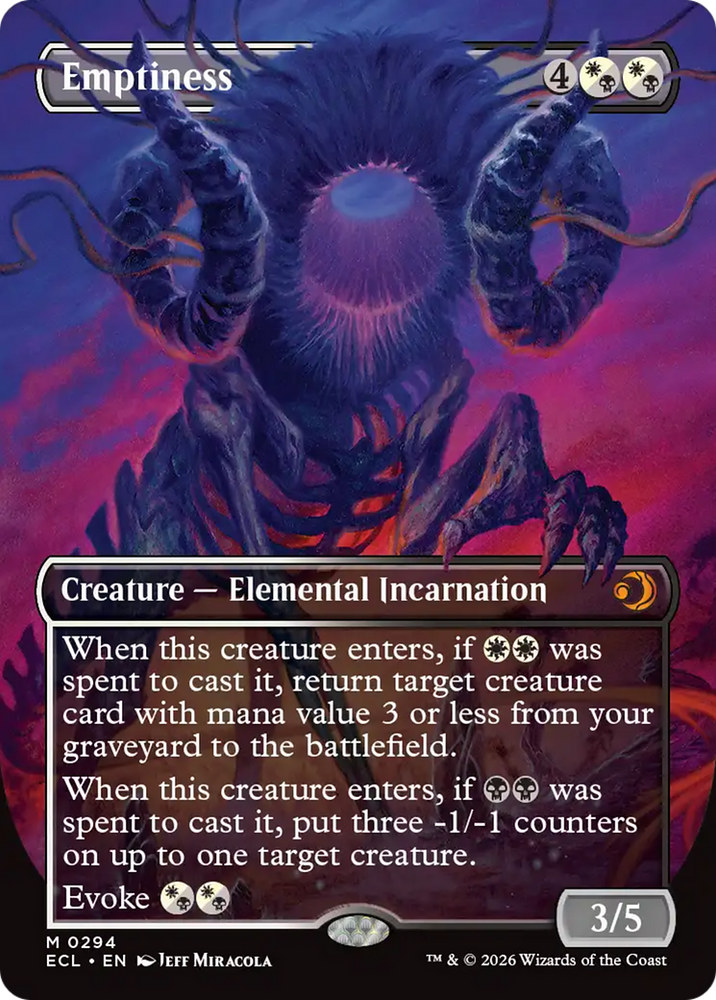 Emptiness (Borderless) [Lorwyn Eclipsed] Magic: The Gathering