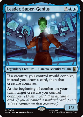 Leader, Super-Genius [Marvel Super Heroes] Magic: The Gathering