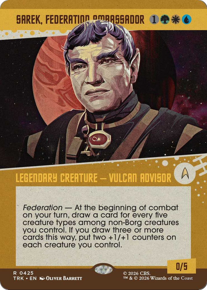 Sarek, Federation Ambassador (Showcase) [Star Trek] Magic: The Gathering