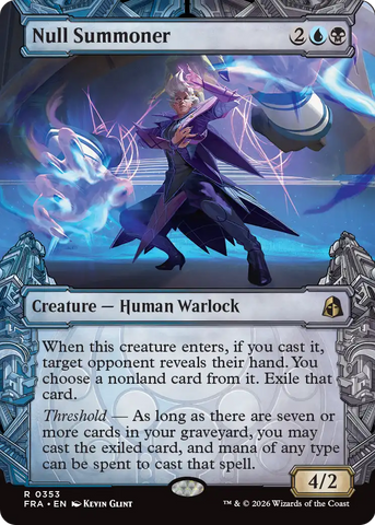 Null Summoner (Showcase) [Reality Fracture] Magic: The Gathering