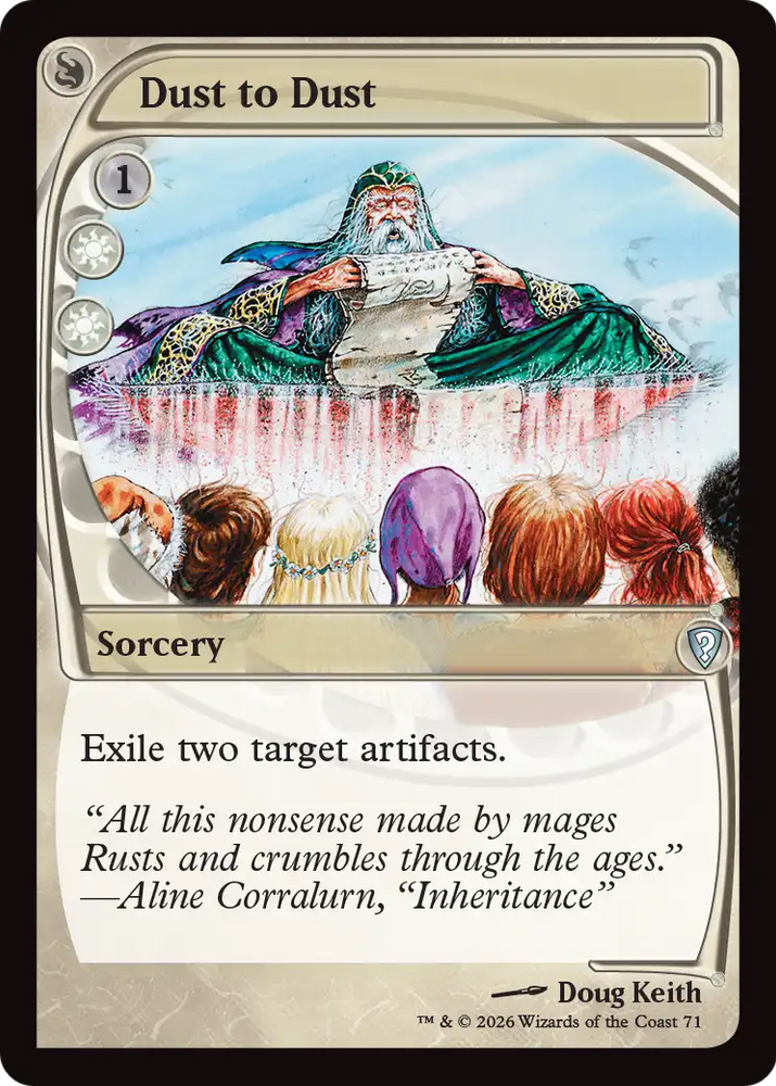 Dust to Dust (Future Sight) [Mystery Booster: Commander Edition] Magic: The Gathering