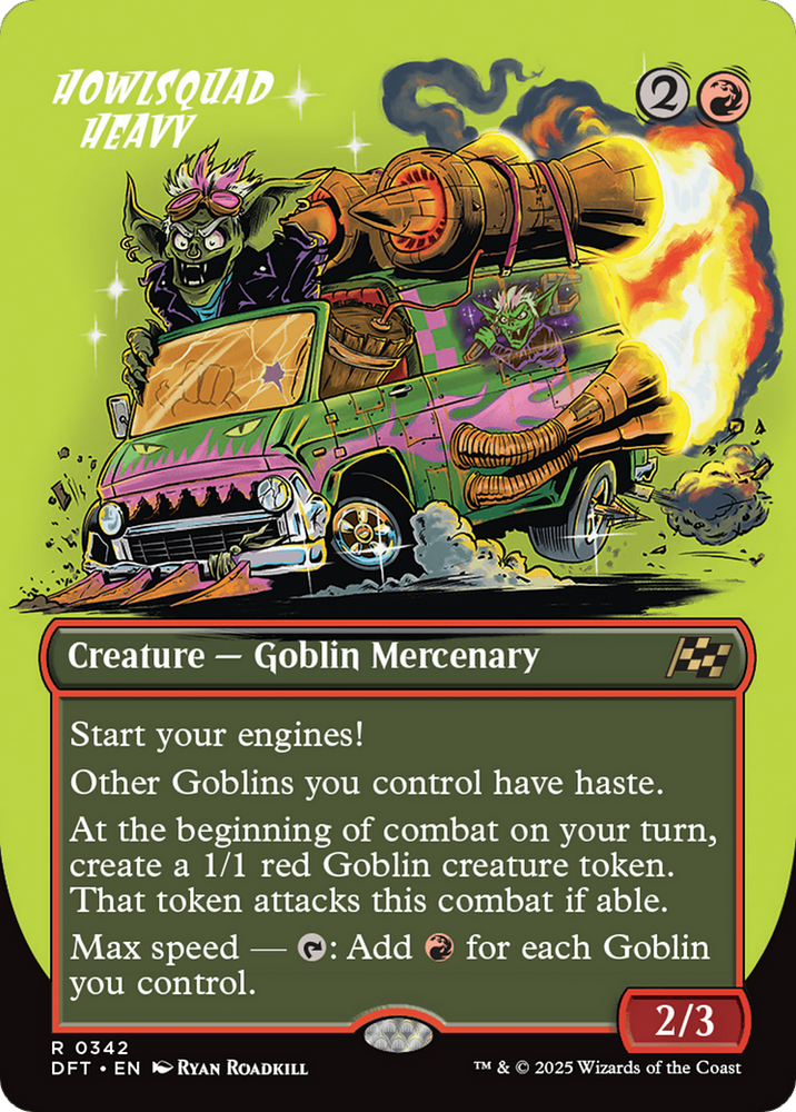 Howlsquad Heavy (Borderless) [Aetherdrift] Magic: The Gathering