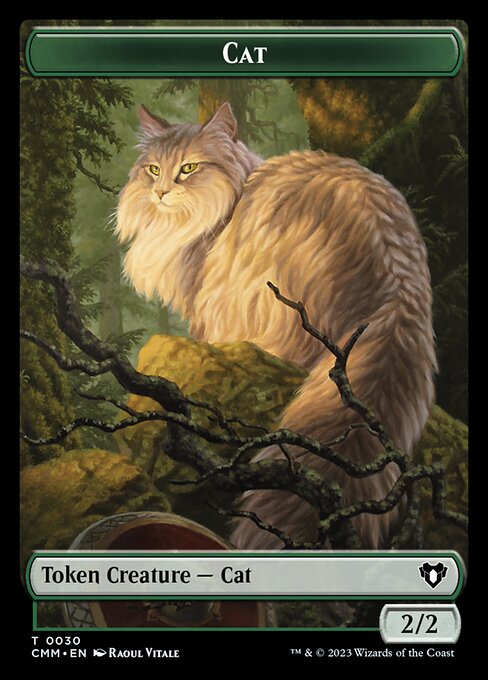 Eldrazi // Cat (0030) Double-Sided Token [Commander Masters Tokens] Magic: The Gathering