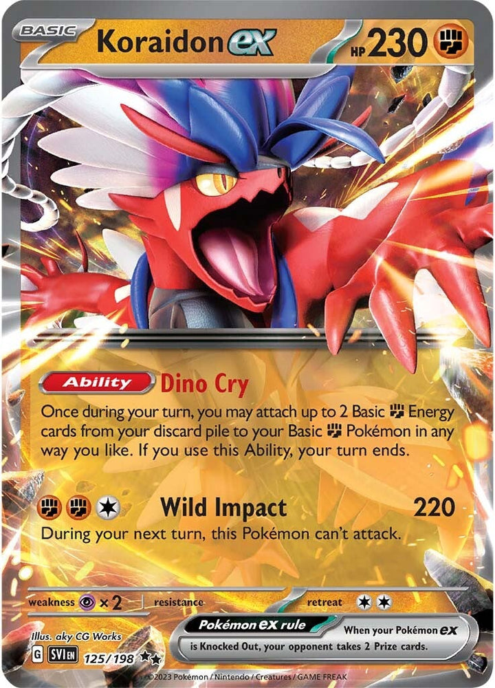Koraidon ex (125/198) [Scarlet & Violet: Base Set] Pokémon